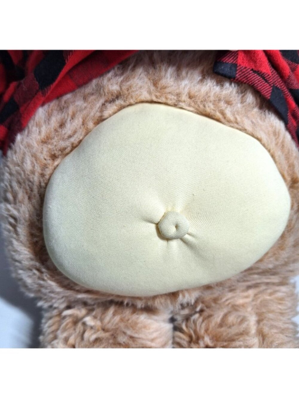 Vintage Furskins Farrell Plush Bear 80s Red Black Plaid Shirt Bowtie Hat Boots - Picture 8 of 8